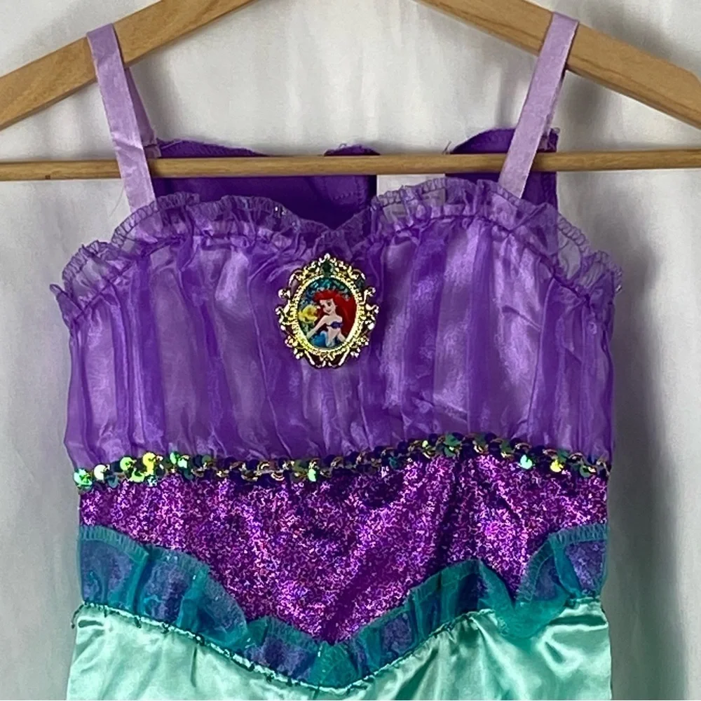 Disney The Little Mermaid Ariel Princess Kids Costume Size 4-6X Halloween - Picture 2 of 16